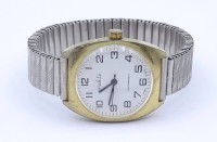 Auktion 500011 / Los  <br>Herren Armbanduhr Ruhla, mechanisch (handaufzug), Werk steht, Gehäuse 34x35mm, Tragespuren