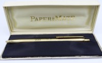 Auktion 500016 / Los  <br>Papermate Kugelschreiber USA, in Etui, Namensgravur Saurer