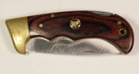 Jagdmesser, Bush June, ca. L- ausgekl. 21cm.