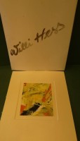 Auktion 336 / Los 4079 <br>Wilhelm HESS (1913-1995), ohne Titel, Öl/Pappe MG  13,5x11 cm, in Mappe