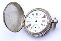 Auktion 336 / Los 2055 <br>Taschenuhr "Tobias", Russisches Silber Gehäuse -84- 875/000, Schlüsselwerk, D. 51mm, Zifferblatt beschädigt, Glas und Zeiger fehlen, Funktion nicht überprüft