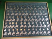 Auktion 336 / Los 15088 <br>60x Reiter-Zinnsoldaten, H-7 cm