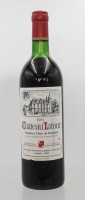 Auktion 369 / Los 15011 <br>Flasche Rotwein "Chateau Latour" 1981