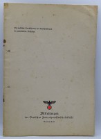 Auktion 344 / Los 7030 <br>Mitteilungen der Zentralgenossenschaftskasse, Sonderheft, 1936, gelocht, Alters-u. Gebrauchsspuren
