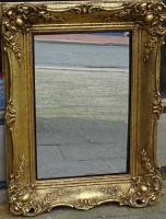 Auktion 337 / Los 14001 <br>Spiegel in Goldrahmen, 72x55 cm
