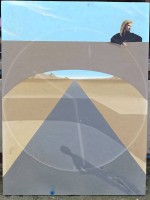 Los 4024 <br>anonym, modern, ohne Titel, &Ouml;l/Sperrholz, 51x38 cm