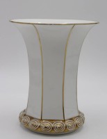 Los 8002 <br>Kratervase, Krautheim, um 1920, Golddekor, berieben, H-18cm.