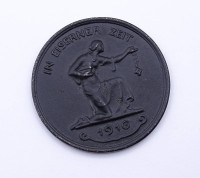 Medaille In eiserner Zeit 1916 Gold gab ich zur Wehr Eisen nahm ich zur Ehr, D. 41mm