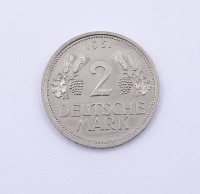 2 Deutsche Mark 1951 J ÄHREN