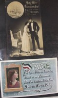 Album mit ca. 50 Ansichtskarten, meist gelaufen