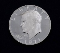 One Dollar 1971 USA, Silber, 24g.