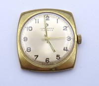 Los 2002 <br>Armbanduhr, Junghans, 17 Jewels, Kronenaufzug. Werk läuft, Alters-u. Tragespuren, ca. 3,3 x 3,6cm.