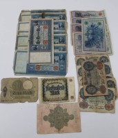 Los 6001 <br>kl. Konvolut div. Banknoten, Deutsches Reich, Altersspuren