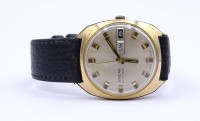 Auktion 338 / Los 2044 <br>Herren Armbanduhr "Enicar", Automatikwerk, Werk läuft, D. 35mm, Tragespuren