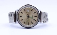 Los 2058 <br>Herren Armbanduhr "Timex", Automatikwerk, Werk läuft, D. 35mm, starke Tragespuren, Band beschädigt