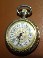 Los  <br>mechan. Damen-Umhängeuhr "Arfina" Werk läuft, D-3 cm, Double