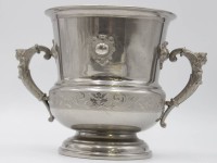 Los 15031 <br>Sektkühler, Historismus, gemarkt "Gephard", Altersspuren, H-22cm D-21,5cm