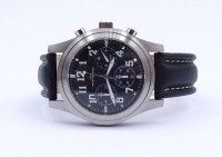 Auktion  / Los 2168 <br>Herren Armbanduhr, Markenlos, Quartzwerk, D. 42mm, Funktion nicht überprüft