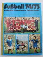Los 3021 <br>Sammelbilderalbum, Bergmann,  Fußball 74/75, komplett, leichte Gebrauchsspuren