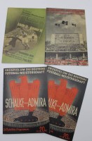 Auktion 338 / Los 3023 <br>4x Fussball-Programmhefte, Reprints.