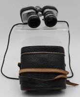 Los 16026 <br>kl. Fernglas, Hedler, 8 x 25, in Etui, Optik klar, lichte Gebrauchsspuren