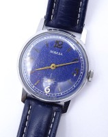 Auktion 338 / Los 2214 <br>Russische Herren Armbanduhr, mechanisch, Werk steht, D. 33,5mm, Optisch guter Zustand