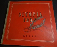 Auktion  / Los  <br>Sammelalbum Olympia 1952, 2.Band, nut tw. gefüllt