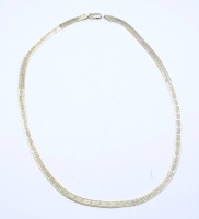 Los  <br>925er Silber Halskette, Verschluss defekt, l. 44,5cm, 9,8g.