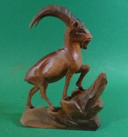 Los  <br>Holzschnitzerei, Steinbock, H-