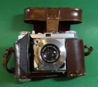 Los 16046 <br>Balgenkamera "Kodak" Retina 1a in Tasche