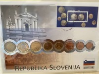Los 6030 <br>Numisbrief mit Euro-Münzsatz 2007, Slovenien