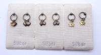 Los  <br>3x div. Ohrstecker, Silber, Juweliersauflösung, ungetragen