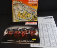 Los  <br>2xHO-Eisenbahnprospekte "Fleischmann" um 1990, anbei Preisliste