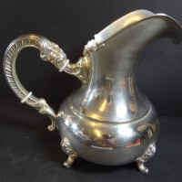 Los 11036 <br>grosser Silber-925- Krug auf vier Füsschen, G+K Meistersilber,sehr gut erhalten, ohne Fehler,  H-19,5 cm, 586 gr.