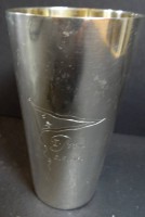 Los 11039 <br>Silberbecher-800- mit Gravur, "1.Preis," 3.8.1926, Wimpel mit Stader Schlüssel, H-11 cm, 92 gr