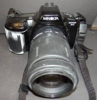 Auktion 338 / Los 16096 <br>Fotoapparat "Minolta"Dynax 3 Xi mit Teleobjektiv, Gebrauchsspuren