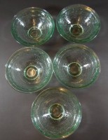 Auktion 338 / Los 10043 <br>5x Pressglas-Kompottschälchen, H-6 cm, D-16 cm
