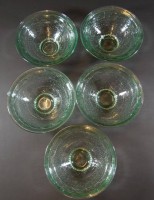 Los 10043 <br>5x Pressglas-Kompottschälchen, H-6 cm, D-16 cm
