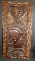 Auktion 338 / Los 15145 <br>Wandbrett beschnitzt, Afrika, 62x30 cm