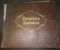 Auktion 338 / Los 3045 <br>Sammelalbum "Deutsche Heimat" komplett, Einband beschädigt
