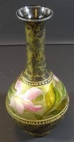 Los 10055 <br>Kunstglasvase, handbemalt, China?, H-20 cm