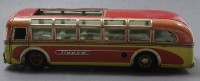 Tippco-Blechbus, US-Besatzungszone, L. ca. 23 cm, intakt, mit Altersspuren