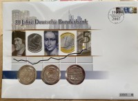 Auktion 339 / Los 6000 <br>Numisbrief: "50 Jahre Bundesbank" enthält