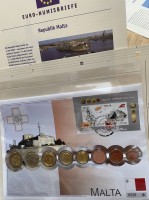 Auktion 339 / Los 6004 <br>Malta  Euro Kursmünzensatz 2008