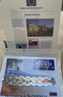 Auktion 339 / Los 6005 <br>Slowenien Euro Kursmünzensatz 2007