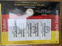 Auktion 339 / Los 6010 <br>Numisbrief 25 Jahre Deutsche Einheit  2015, 25 Euro Münze