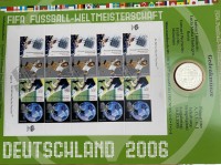 Auktion 339 / Los 6011 <br>Numisbrief Fifa WM 2006 mit 10 Euro Münze