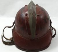 Feuerwehrhelm, um 1900, mit Altersspuren