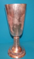 Auktion 339 / Los 11000 <br>grosser Schützenkönigt Pokal mit Widmung 1956/57, H-32 cm,  900 gramm