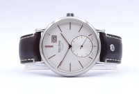 Auktion 339 / Los 2000 <br>Herren Armbanduhr "Bruno Söhnle Uhrenatelier Glashütte / SA", Quartzwerk, D. 43,8mm, anbei Schachtel, Funktion nicht überprüft, optisch guter Zustand
